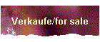 Verkaufe/for sale